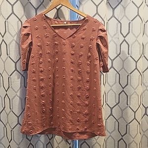 Puff sleeve textured Shirt